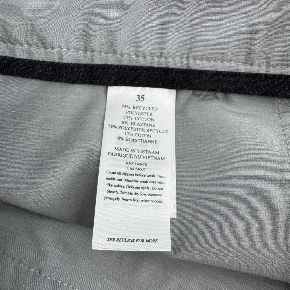 Faherty All Day Shorts‎ Mens 35 Grey Hybrid Board Shorts Stretch Quick Dry 9in
